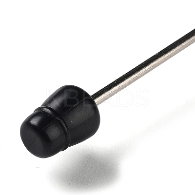 Plastic & Iron Beadable Pens AJEW-H147-01B-1