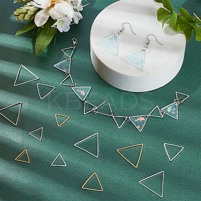 90Pcs 9 Style Brass Linking Rings KK-AR0002-33-1