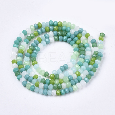 Opaque Glass Beads Strands GLAA-T006-07-A02-1