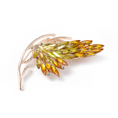 Rhinestone Butterfly Brooch Pin JEWB-P016-03LG-01-1