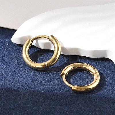 Ion Plating(IP) 304 Stainless Steel Hoop Earrings EJEW-P177-G-06-1
