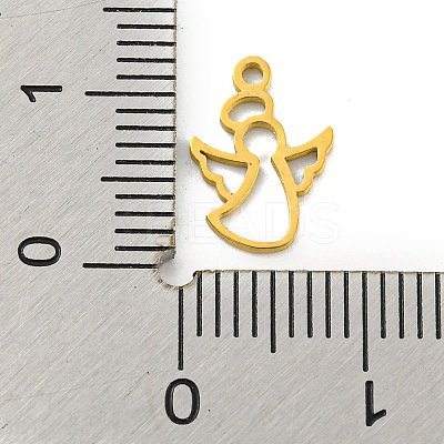 Laser Cut 304 Stainless Steel Charms STAS-G323-04G-1