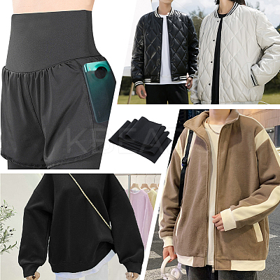 Polyester Ribbing Fabric for Cuffs DIY-WH0430-351A-1