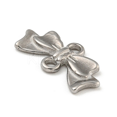 Non-Tarnish 304 Stainless Steel Bowknot Links Connector Charms STAS-N103-97P-1