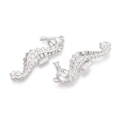 304 Stainless Steel Sea Horse Pendants STAS-T069-18P-1