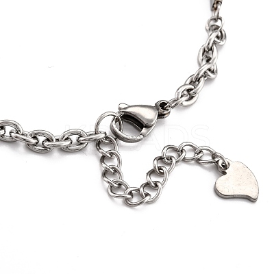 Tarnish Resistant 201 Stainless Steel Link Bracelets STAS-F025-11-1
