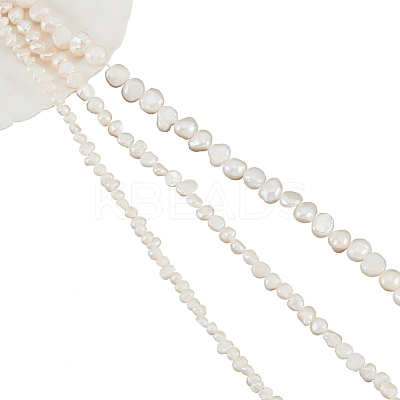 3 Strands 3 Styles Natural Cultured Freshwater Pearl Beads Strands PEAR-NB0002-09-1
