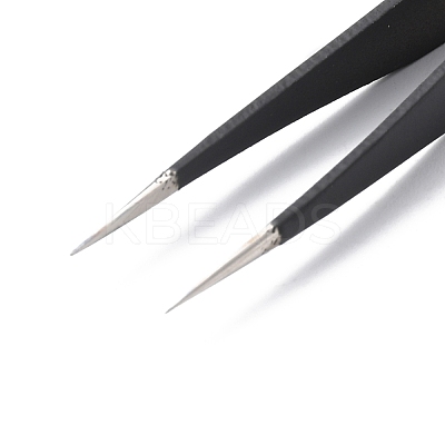 Spray Painted 201 Stainless Steel Beading Tweezers TOOL-G021-03-1