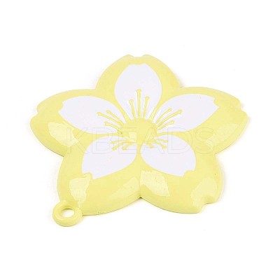 Spray Painted Alloy Big Pendants PALLOY-T092-81E-1