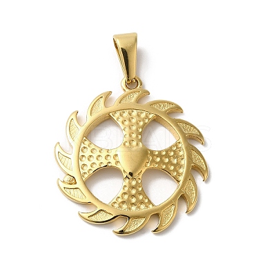 PVD Vacuum Plating 304 Stainless Steel Pendants STAS-B069-15G-1