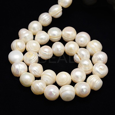 Natural Cultured Freshwater Pearl Beads Strands PEAR-L001-F-14-01-1