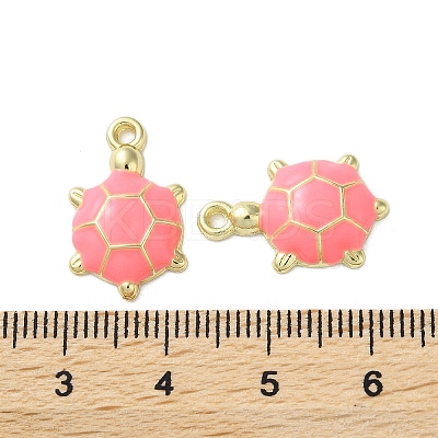 Alloy Enamel Pendants FIND-O003-08B-G-1