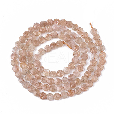 Natural Sunstone Beads Strands G-S362-017-1