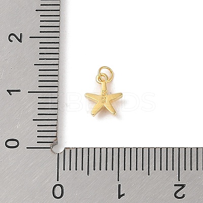 925 Sterling Silver Starfish Charms STER-K181-04G-1
