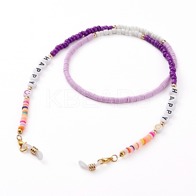 Rainbow Eyeglasses Chains AJEW-EH00315-1