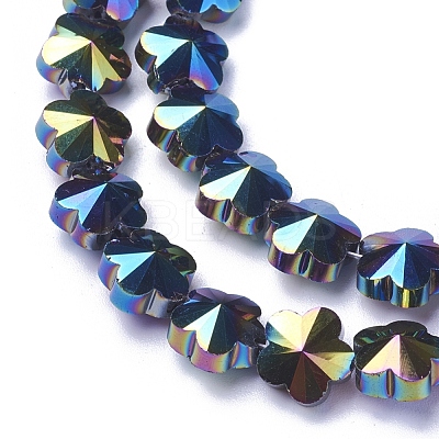 Electroplate Glass Beads Strands EGLA-J148-A-AB02-1
