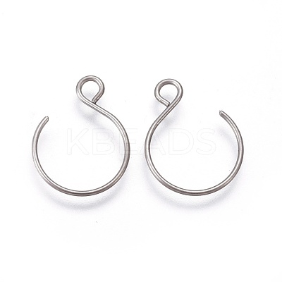 Tarnish Resistant 304 Stainless Steel Earring Hooks STAS-O119-10P-B-1