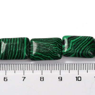 Synthetic Malachite Beads Strands G-T047-B13-01-1