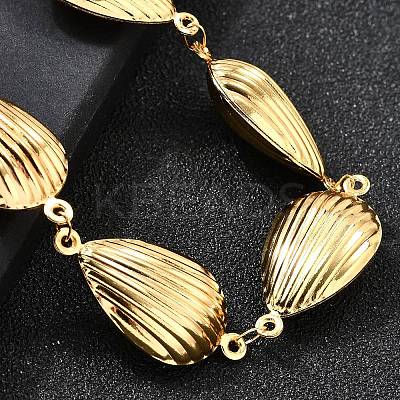 304 Stainless Steel Link Bracelets for Women BJEW-P354-04A-G-1