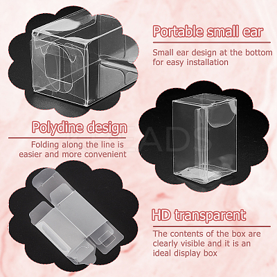 Transparent Plastic PVC Box Gift Packaging CON-WH0085-85A-1