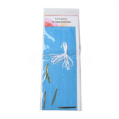 DIY Tissue Paper Tassel Kits DIY-A007-A09-1