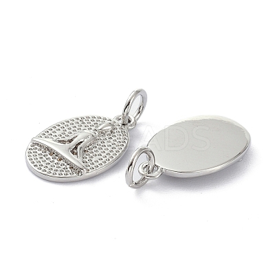 Rack Plating Rack Plating Brass Pendants KK-B046-07P-1