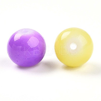 Baking Paint Glass Beads DGLA-Q020-8mm-M01-1