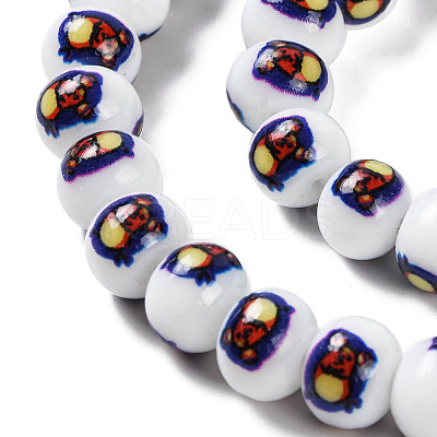 Printing Glass Beads for Necklaces Bracelets Making GLAA-B020-02A-10-1