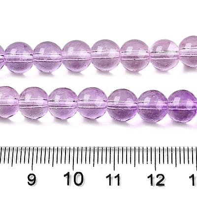 Baking Paint Transparent Glass Beads X-DGLA-M001-8mm-01-1