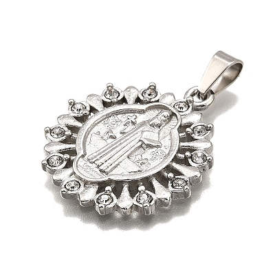 304 Stainless Steel Pendants STAS-B086-09C-P-1