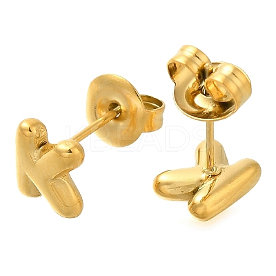 304 Stainless Steel Stud Earrings EJEW-I316-01G-K-1