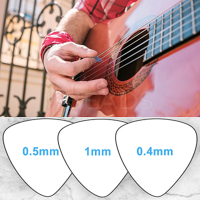 Plastic Guitar Pick AJEW-GF0005-83-1