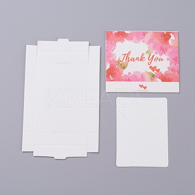 Kraft Paper Boxes and Necklace Jewelry Display Cards CON-L016-A03-1