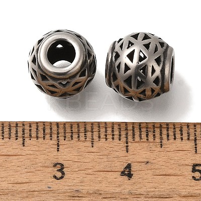 304 Stainless Steel European Beads STAS-D191-05Q-AS-1