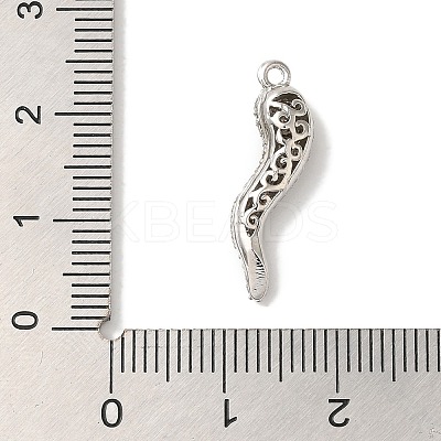 Rack Plating Brass Micro Pave Cubic Zirconia Pendant KK-A229-03D-P-1
