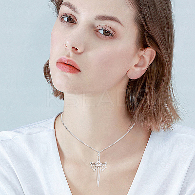 12Pcs 201 Stainless Steel Pendant STAS-BBC0005-37-1