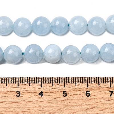 Natural Chalcedony Beads Strands G-S333-8mm-004-1-1