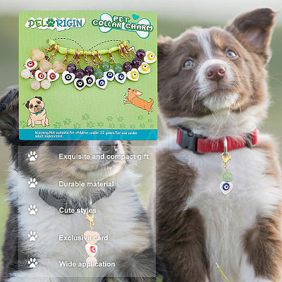 12Pcs 4 Styles Pet Supplies HJEW-DR00007-1