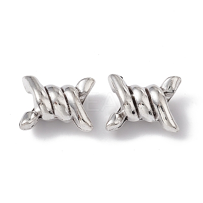 Tibetan Style Alloy European Beads PALLOY-E011-01AS-1