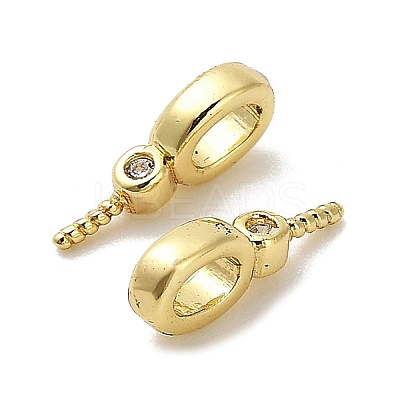 Brass Micro Pave Cubic Zirconia Cup Pearl Peg Bails Pin Pendants KK-S397-01A-1
