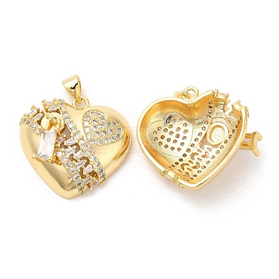 Rack Plating Brass Pendants KK-R146-08G-1
