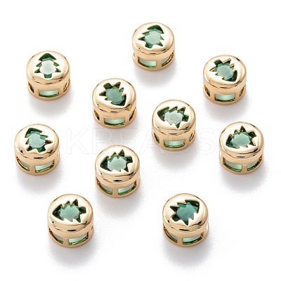 Real 18K Gold Plated Brass Inlaid Cubic Zirconia Multi-Strand Links KK-A154-01G-G-1