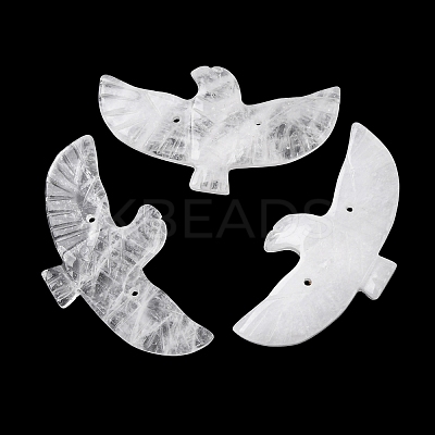 Natural Quartz Crystal Carved Big Pendants G-A288-01J-1