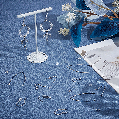 304 Stainless Steel & 316 Surgical Stainless Steel Earring Hooks Sets STAS-ME0001-13-1