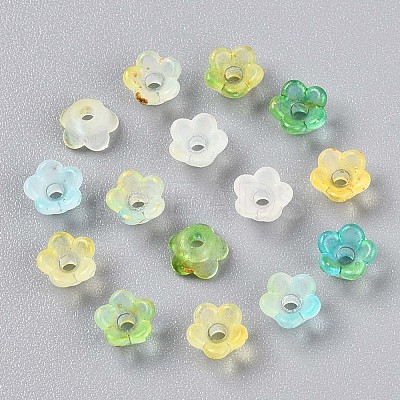 Frosted Transparent Acrylic Beads X-OACR-N137-72H-1