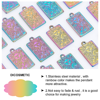 20Pcs 2 Style Rack Plating Alloy Pendants FIND-DC0001-31-1
