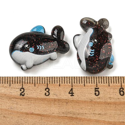 Ice Ocean Theme Opaque Resin Cabochons CRES-D040-02B-1