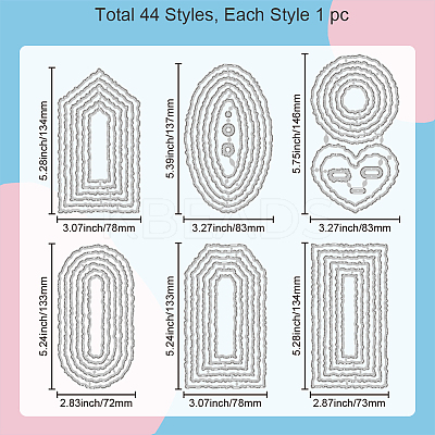 Label Theme Carbon Steel Cutting Dies Stencils DIY-WH0309-1553-1