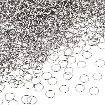 304 Stainless Steel Open Jump Rings STAS-TA0002-99B-1
