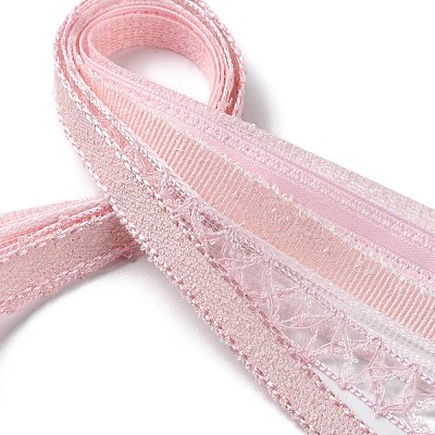 18 Yards 6 Styles Polyester Ribbon SRIB-Q022-D12-1